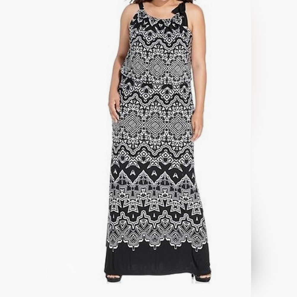 Womens Alfini Summer Beach Vacation Cruise Holiday Party Slim Maxi Dress - Size